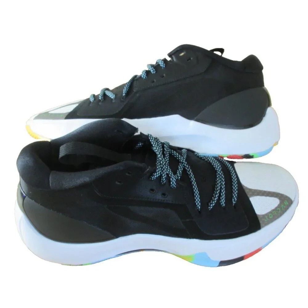 Jordan Men's Zoom Separate Basketball Shoes Black Laser Green Strike Sizes NIB